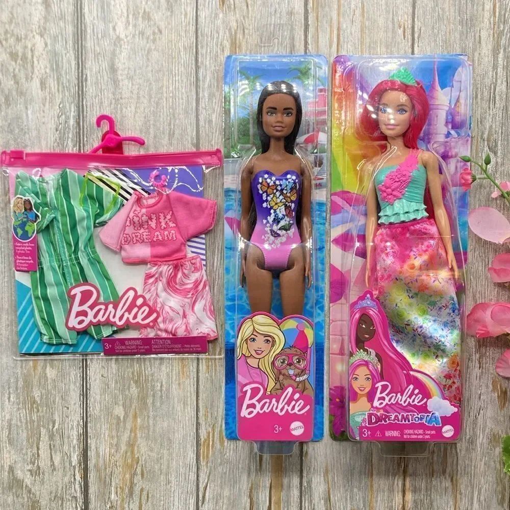 Barbie Dreamtopia, Beach Dolls & Fashion Pack